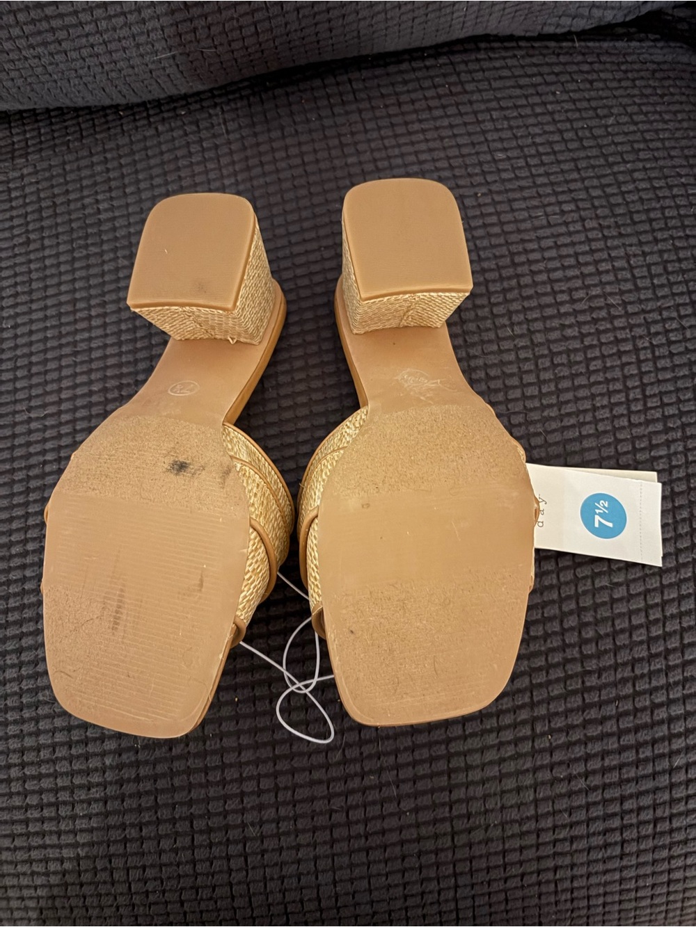 New Tan Embellished Slide Sandals by a new day - Picture 7 of 7